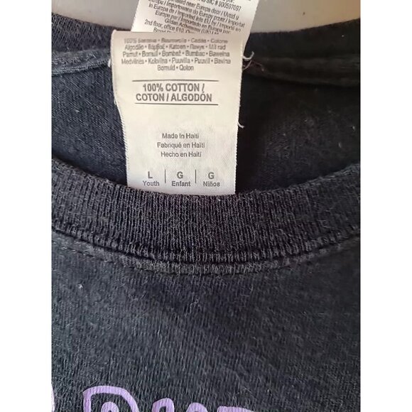 Vintage 1989 Keith Haring Best Buddies Art T-shirt Youth L Black Short Sleeve Su - Picture 11 of 11